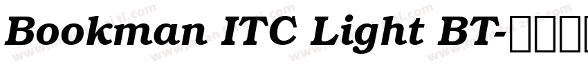 Bookman ITC Light BT字体转换